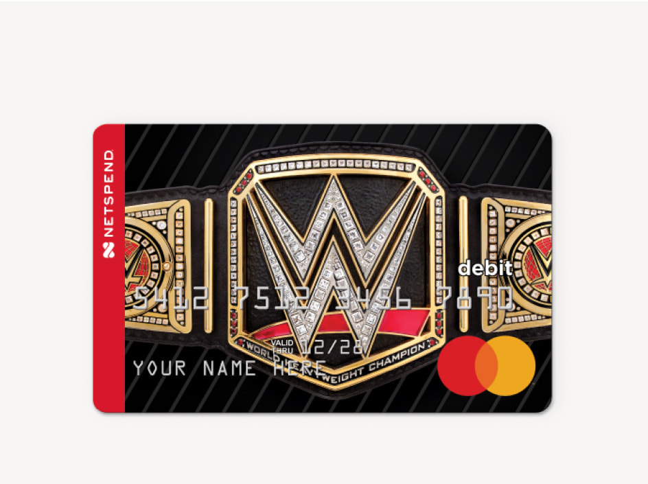 WWE debit Mastercard